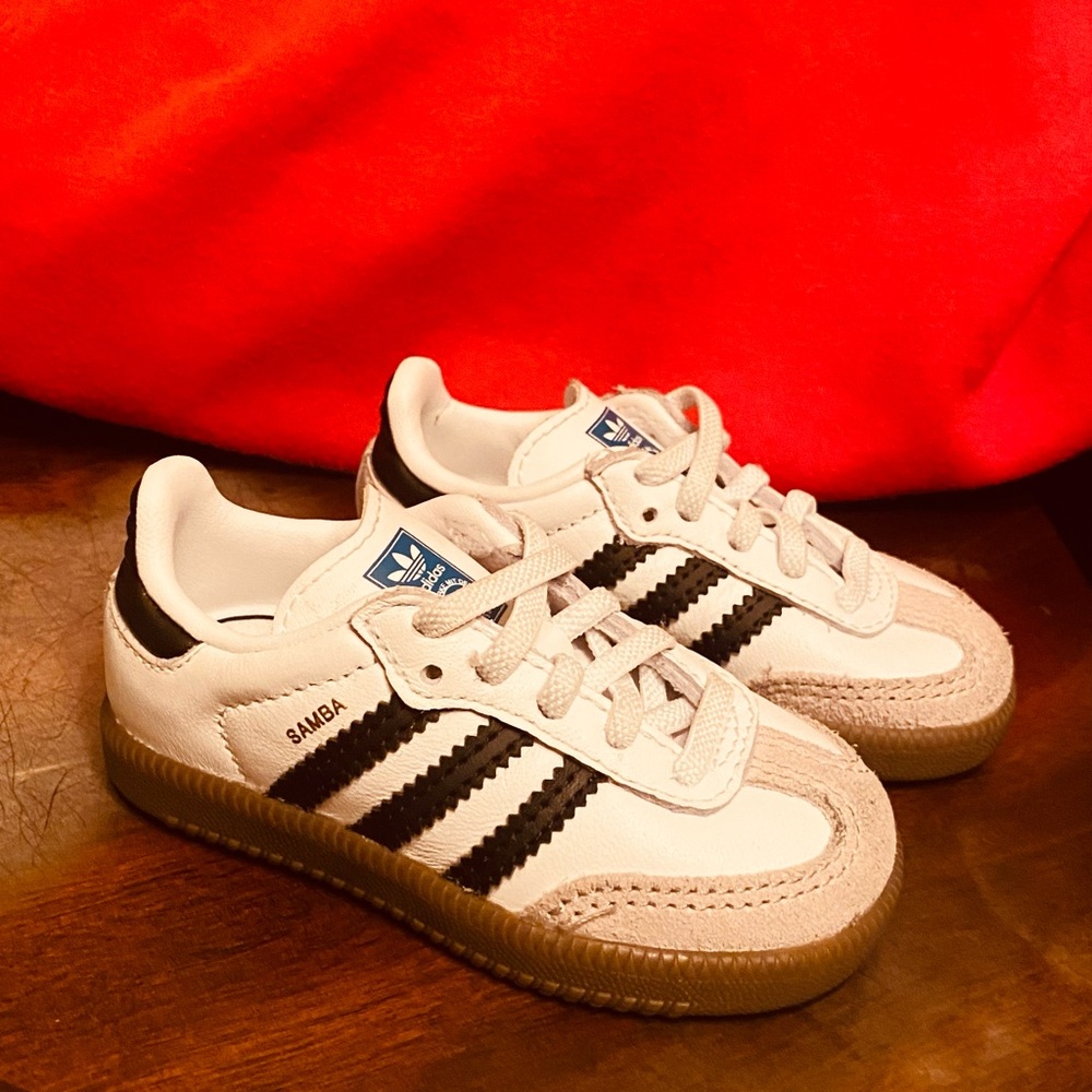 Adidas Kids Samba White Black Sneakers